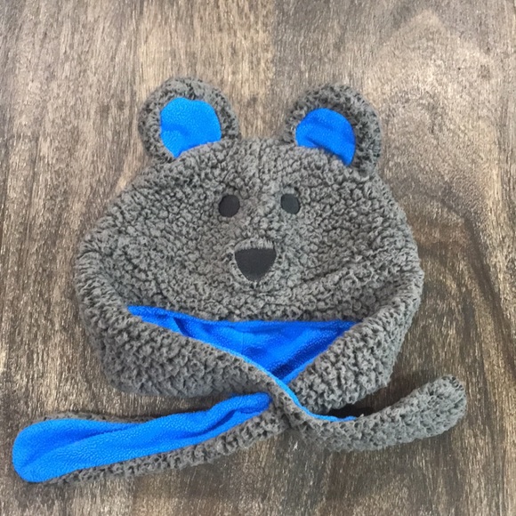 Columbia Other - Columbia Infants Bear Winter Hat, One Size, Gray & Blue